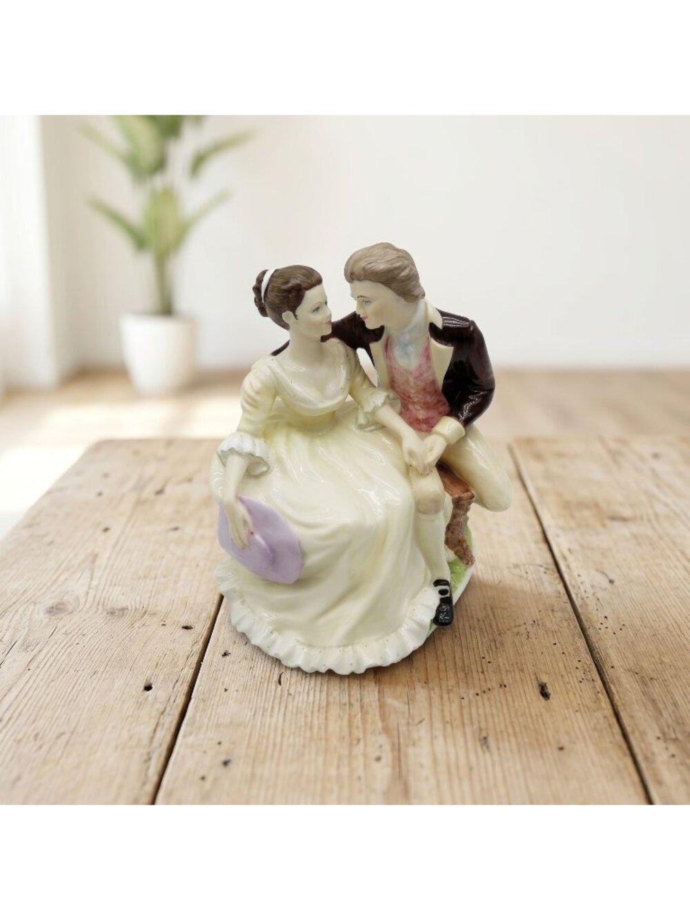 Coalport The Proposal Romantic Couple Figurine England Vintage 6"